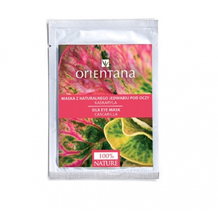 ORIENTANA Maska z naturalnego jedwabiu pod oczy KASKARYLA 2szt.